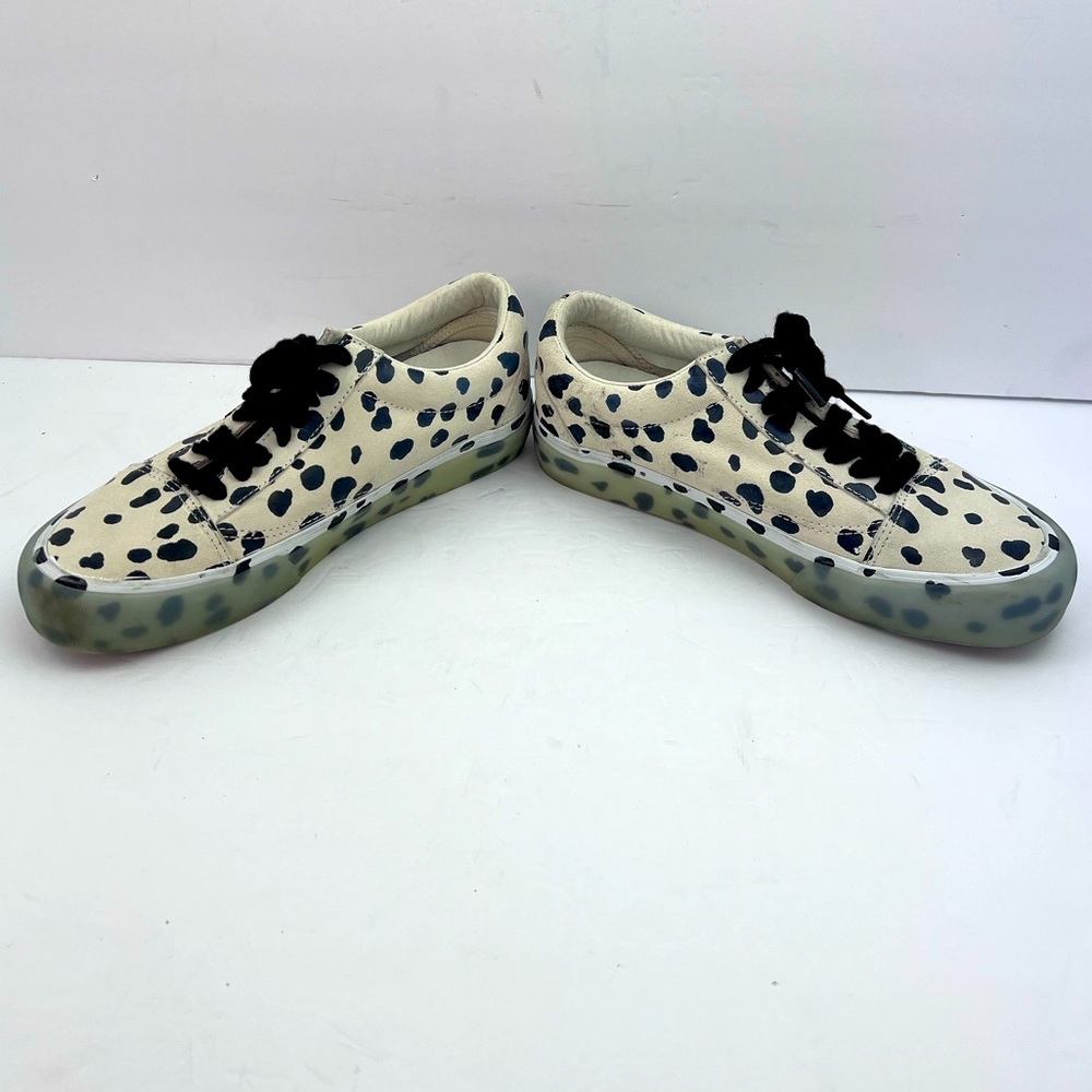 VANS OLD SKOOL NS VLT LX DALMATION, UPPER LEATHER, CRAM & BLACK, M 7.5, W 8.5 - Picture 10 of 17